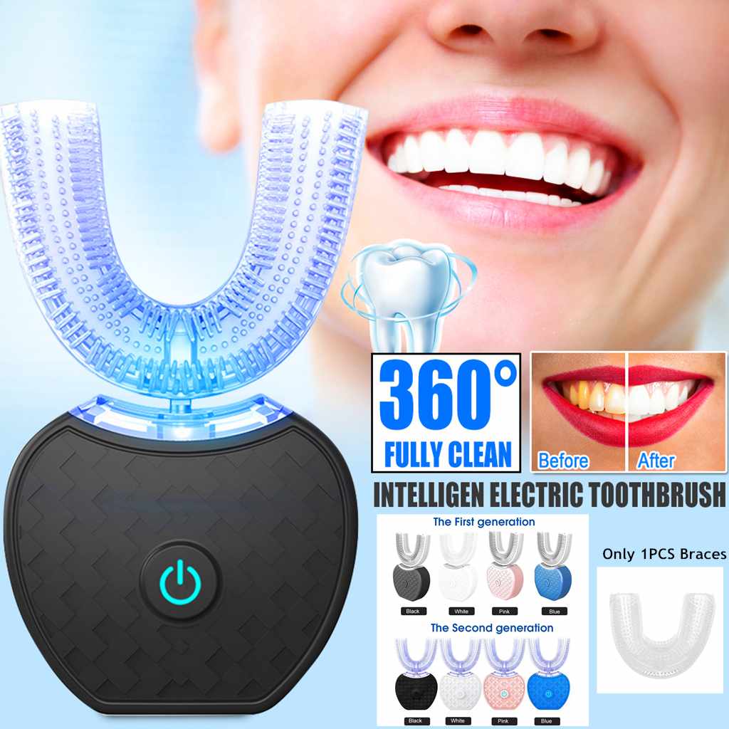 360 Degrees U Type Intelligent Electric Toothbrush