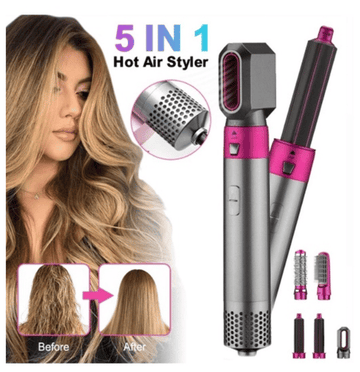 5 in 1 Hot Comb Hair Dryer Styler, Hair Curler Brush