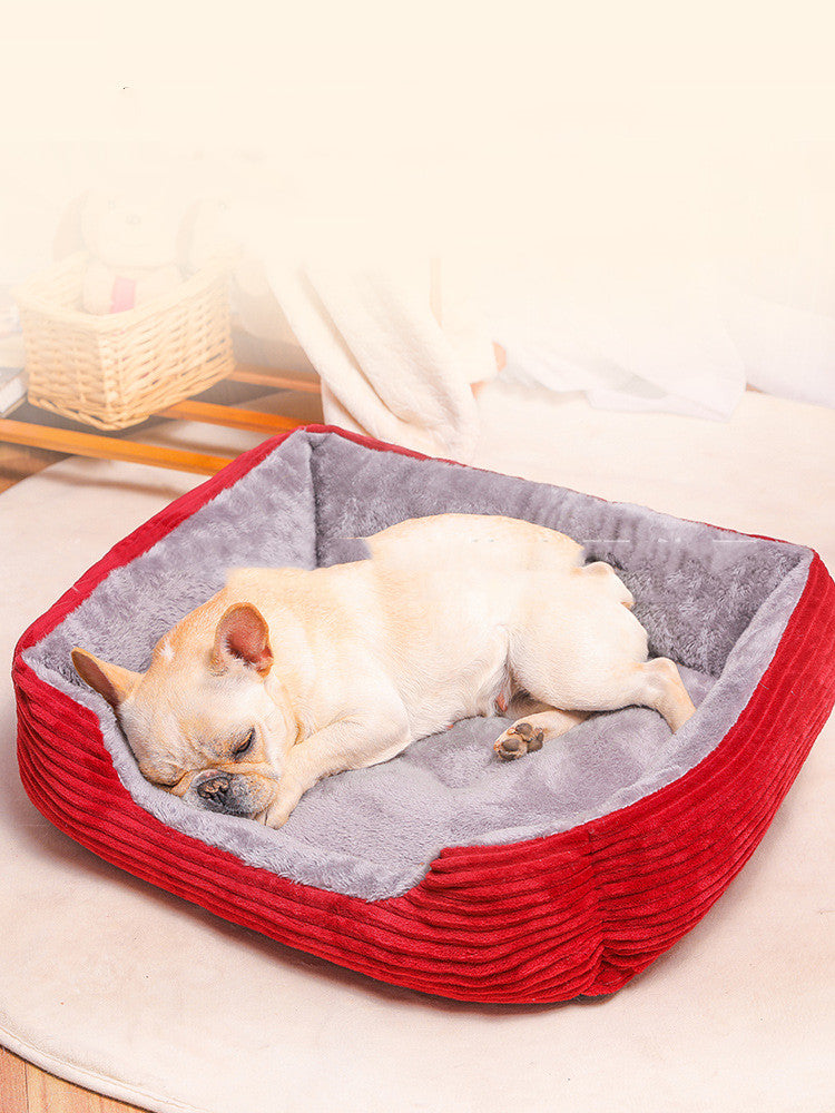 Plush Dog house Bed