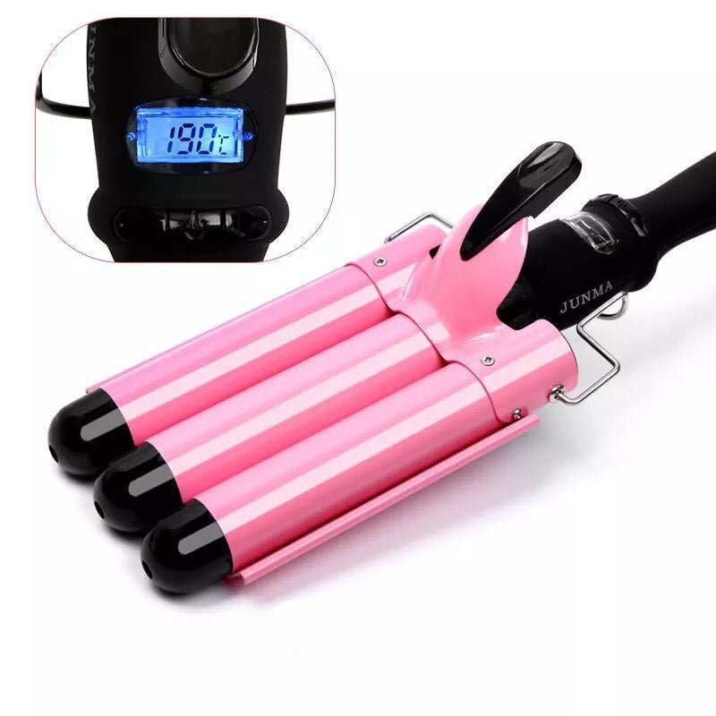 Water Corrugated Three-Tube  Electric Curling Iron