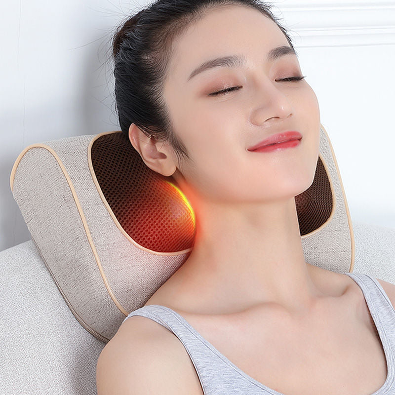 Cervical spine massager pillow