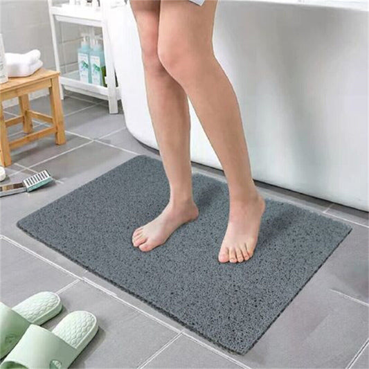 Shower Mat For Inside Shower Silk Circle Bath Mat NonSlip Anti Mould PVC BathMat-Two Size