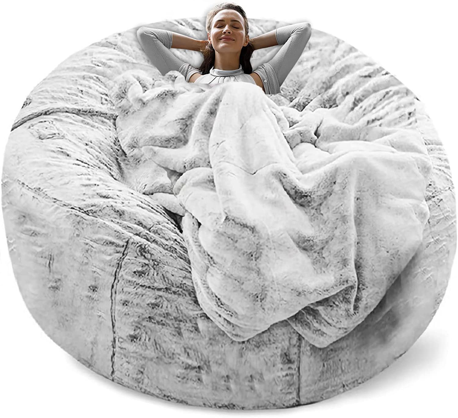 RAINBEAN bean bag chair - Snow Gray