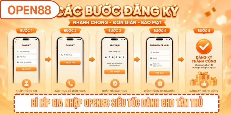 Bí kíp gia nhập OPEN88 siêu tốc dành cho tân thủ